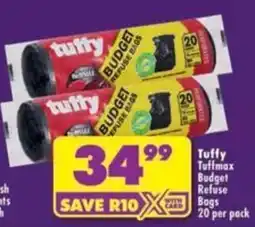 Shoprite Tuffy Tuffimax Budget Refuse Bags offer
