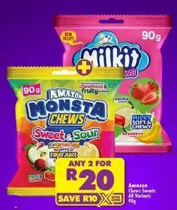 Shoprite Monsta chews sweet & sour offer