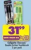 Shoprite Colgate - charcoal/double action toothbrush offer
