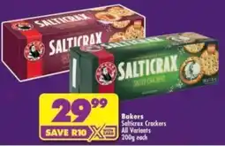 Shoprite Bakers Salticrax Crackers offer