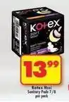 Shoprite Kotex - maxi sanitary pads 7/8 offer