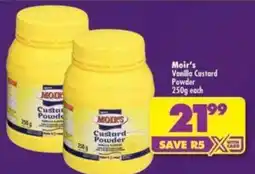 Shoprite Moir's Custard Powder offer