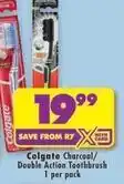 Shoprite Colgate - charcoal/ double action toothbrush offer