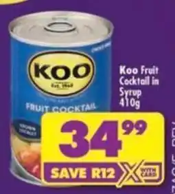 Shoprite Koo Fruit Cocktail in Syrup offer