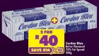 Cordon Bleu Butter Flavoured 70% Fat Spread