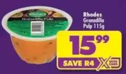 Shoprite Rhodes Granadilla Pulp offer