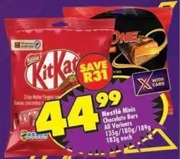Shoprite Nestlé Minis Chocolate Bars offer
