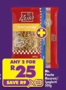 Shoprite Mr. Pasta Macaroni / Spaghetti offer