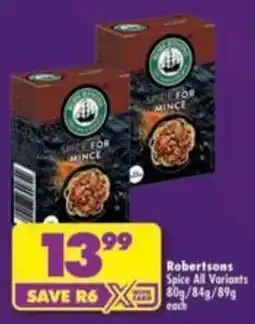 Shoprite Robertsons Spice for Mince offer