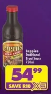 Shoprite Lappies Traditional Braai Sauce offer