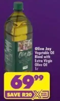 Shoprite Olive Joy Vegetable Oil Blend with Extra Virgin Olive Oil offer
