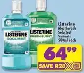 Shoprite Listerine - mouthwash selected variants offer