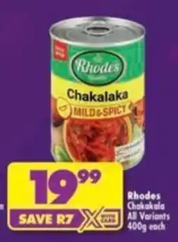 Shoprite Rhodes Chakalaka offer