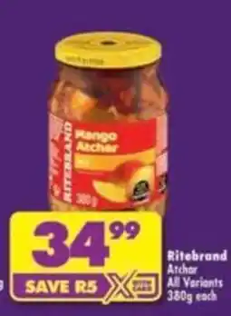 Shoprite Ritebrand Mango Atchar offer
