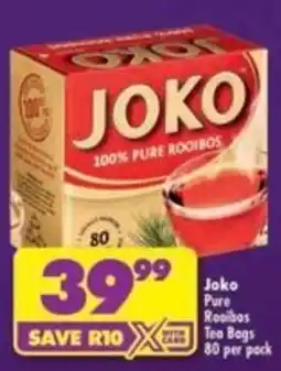 Shoprite Joko Pure Rooibos Tea Bags offer