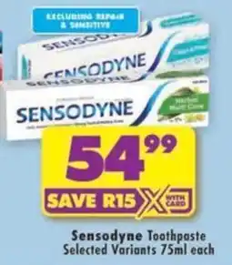 Shoprite Sensodyne Toothpaste offer