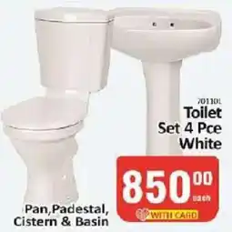 KitKat Cash and Carry Toilet Set 4 Pce White offer