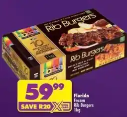 Shoprite Florida Frozen Rib Burgers offer