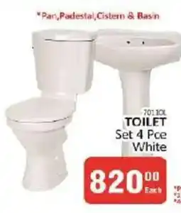 KitKat Cash and Carry TOILET Set 4 Pce White offer