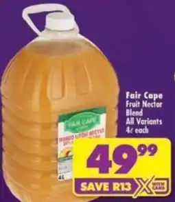 Shoprite Fair Cape Fruit Nectar Blend offer