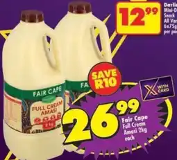 Shoprite Fair Cape Full Cream Amasi offer