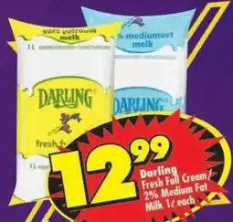 Shoprite Darling Fresh Full Cream / 2% Medium Fat Milk offer