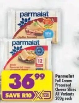 Shoprite Parmalat Full Cream Processed Cheese Slices offer