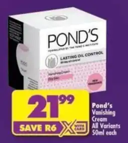 Shoprite Pond's Vanishing Cream offer