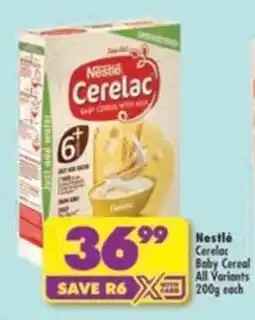Shoprite Nestlé Cerelac Baby Cereal offer