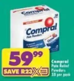 Shoprite Compral Pain Relief Powders offer