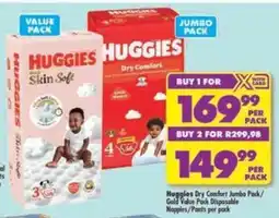 Shoprite Huggies Dry Comfort offer