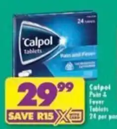 Shoprite Calpol Tablets offer