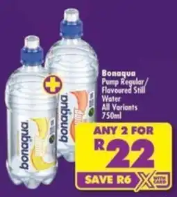 Shoprite Bonaqua Pump Regular Flavoured Still Water offer