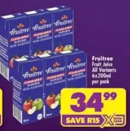 Shoprite Fruitree Fruit Juice offer