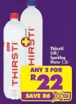 Shoprite Thirsti Still/Sparkling Water offer