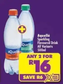 Shoprite Aquelle Sparkling Flavoured Drink offer