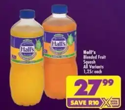 Shoprite Hall's Blended Fruit Squash offer