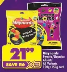 Shoprite Maynards Sweets/Liquorice Allsorts offer