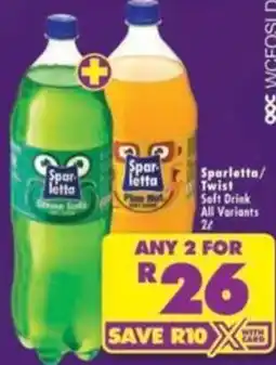 Shoprite Sparletta Soft Drink offer