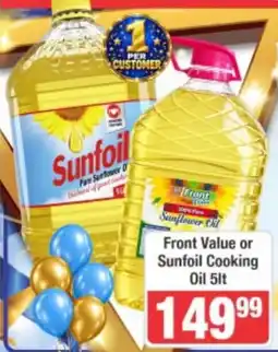 Frontline Front Value or Sunfoil Cooking Oil offer