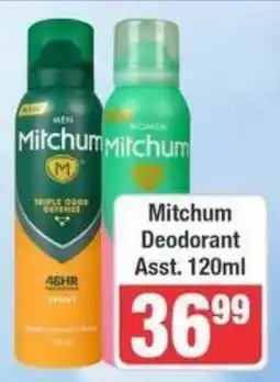 Frontline Mitchum Deodorant Assorted offer