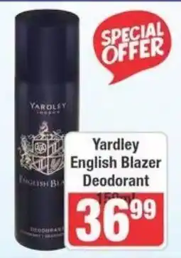 Frontline Yardley English Blazer Deodorant offer
