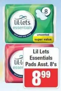 Frontline Lil Lets Essentials Pads Assorted offer