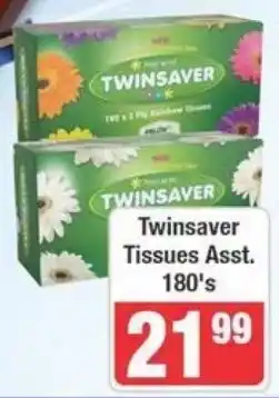 Frontline Twinsaver Tissues Assorted offer