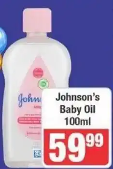Frontline Johnson's Baby Oil offer