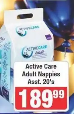 Frontline Active Care Adult Nappies Assorted offer