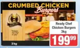 Frontline Ready Chef Crumbed Chicken Burgers offer