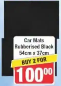 Frontline Car Mats Rubberised Black offer