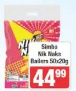 Frontline Simba Nik Naks Bailers offer