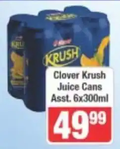 Frontline Clover Krush Juice Cans offer